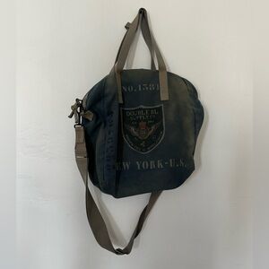 RRL Men's Blue Mail Bag